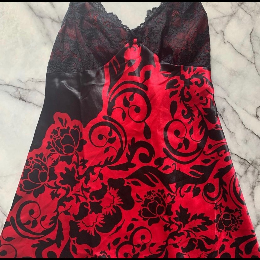 Mini slip dress